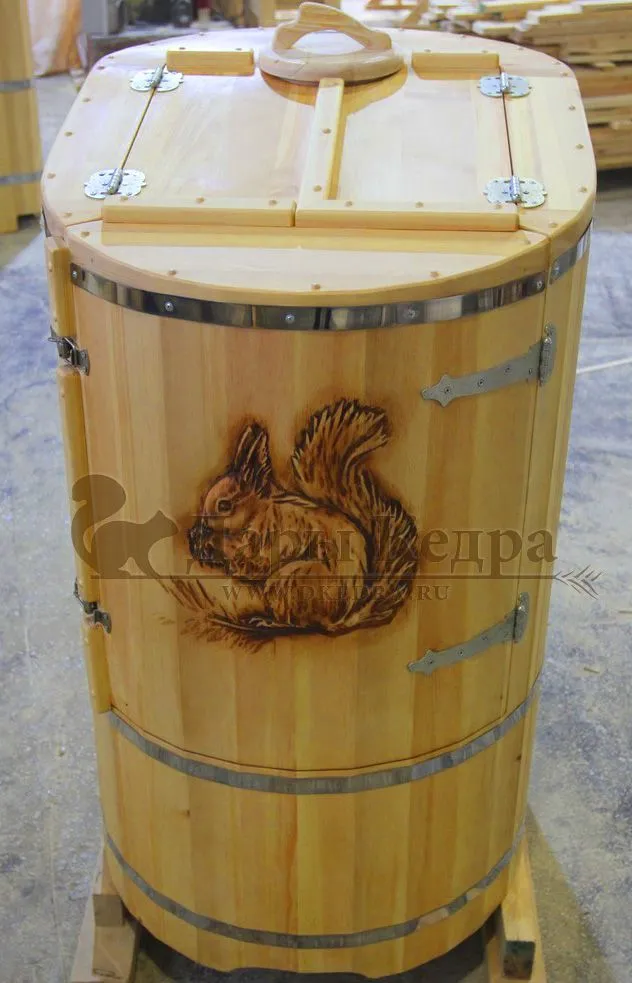 Кедровая бочка (фитобочка) «Сибирская белка»