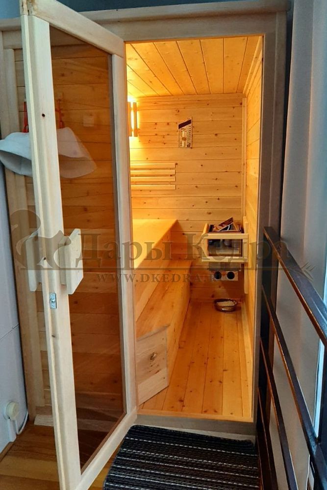 Трехместная финская сауна кабина с электрокаменкой (для дома, квартиры или бизнеса) в наличии